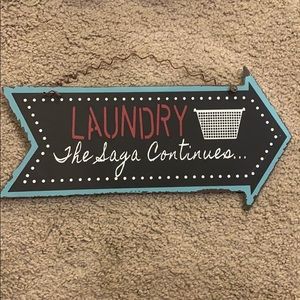Laundry room sign